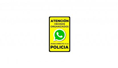  Vinilo Adhesivo de Seguridad para Vecinos Organizados - Vinilo Adhesivo de Advertencia para Vecindarios Seguros 09034