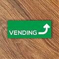  Vinilo adhesivo señalización con flecha MÁQUINAS VENDING 09056