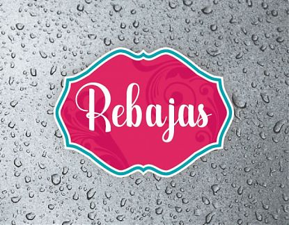 Vinilos personalizados para escaparates - Carteles para campañas de REBAJAS 07539