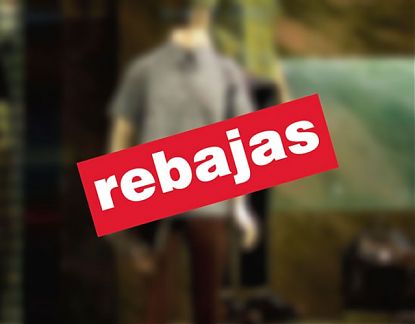  Vinilo impreso para tiendas Rebajas - vinilos para escaparates - vinilos para cristales - vinilos para ventanas 05310