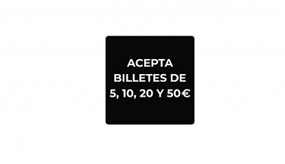  Vinilo Decorativo para Máquinas Vending - Indicador de Billetes Aceptados 09430
