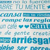 ¿Un vinilo decorativo de texto para hacerte sentir mejor?