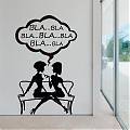  Vinilo Decoración Bla Bla Bla 02611