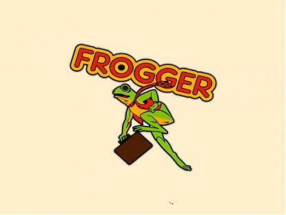  Adhesivo troquelado ARCADE Frogger 06033