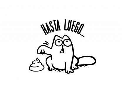  Vinilo decorativo con gato para la decoración del baño -Originales Vinilos decorativos para el lavabo  06647
