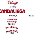  vinilos adhesivos de corte color rojo según medidas indicadas en la imagen