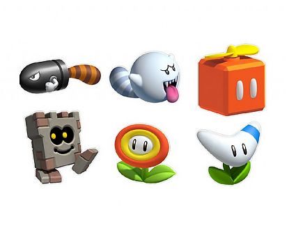  Pack Adhesivos de vinilo Super Mario Nintendo Wii - Items 2 02333