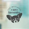  Vinilo adhesivo personalizado Las mascotas son bienvenidas 05808