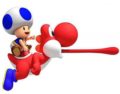  Pegatina troquelada de vinilo Toad & Yoshi 01999