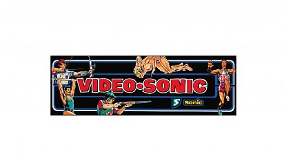  Marquesina HYPER SPORTS VIDEO SONIC – Vinilo para Máquina Recreativa 010048