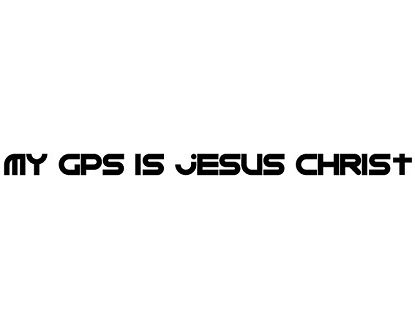  Vinilo Decorativo My GPS is Jesus Christ 01523