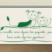 ¿Buscas un vinilo decorativo con una frase preciosa para tu bebé?