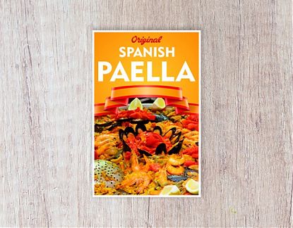  SPANISH PAELLA - Vinilo adhesivo especial para bares y restaurantes de poblaciones turísticas - Vinilos para bares y restaurante hechos a medida 07762