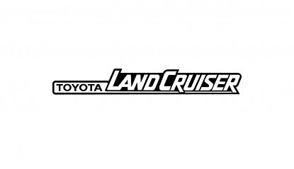  Vinilo Decorativo con Logotipo TOYOTA LAND CRUISER - Disponible en Blanco, Rojo, Negro y Más Colores - Vinilo de Corte Fabricado en España 08924