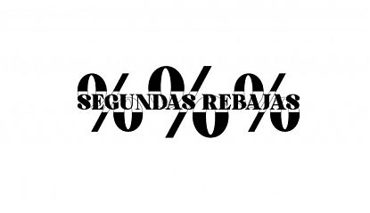  Vinilo Adhesivo SEGUNDAS REBAJAS con Fondo de Tres Signos de %: Diseñado para Impulsar tus Ventas 09300