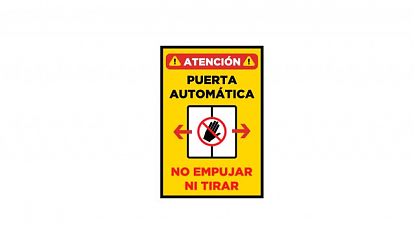 Vinilo Adhesivo de Alta Visibilidad para Puertas Automáticas 09332