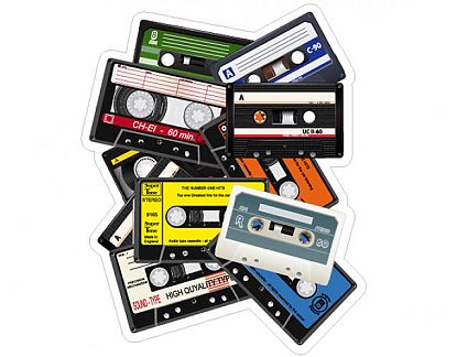  Sticker Vinilo Troquelado Decorativo Casete 01022