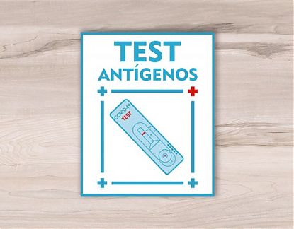  Test de antígenos rápido COVID-19 - Vinilo adhesivo para farmacias 07835