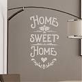  Vinilo decoración de paredes textos y frases en inglés Home Sweet Home 04901