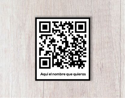  Vinilo adhesivo impreso sobre vinilo con CÓDIGO QR personalizado 07509