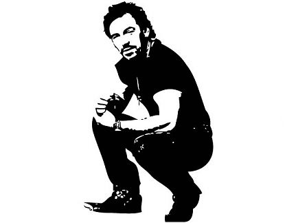 Vinilo Decorativo Bruce Springsteen - vinilos de musica decorativos, vinilos online musica, vinilos pared musica 0812