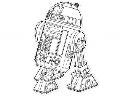  Vinilo Autoadhesivo Troquelado Star Wars - R2D2  01861