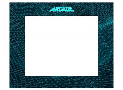 Artwork impreso en vinilo adhesivo para la decoración de la pantalla (bezel) de una recreativa BARTOP Serie Arcade Concept 05186