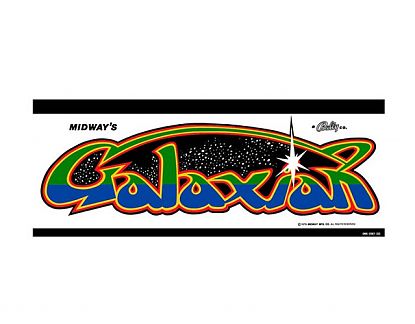  Pegatina troquelada video juegos clásicos Galaxian bartop arcade comprar, bartop a medida, bartop arcade pared 03302