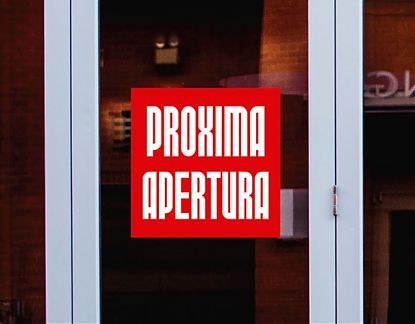  Vinilo adhesivo impreso para tiendas, comercios y todo tipo de negocios Próxima Apertura - Vinilos para cristales - vinilo para escaparate 05793