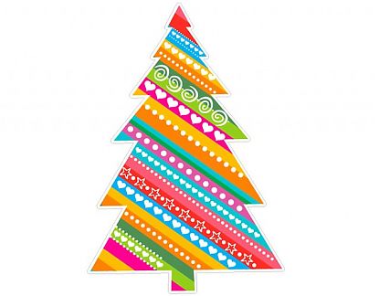  Sticker de Vinilo Árbol de Navidad 10 02029