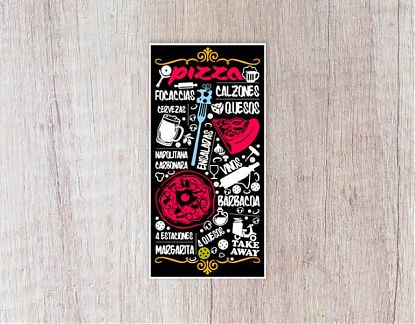  Vnilo decorativo para la decoración de pizzerías -  Vinilos gastronómicos - Vinilos para negocios gastronómicos - pizzería decoraciones vinilos 07789