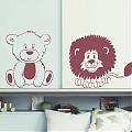  Vinilos Bebés Decorativos El osito y el león, vinilos de decoración infantil, imágenes de vinilos decorativos infantiles 03175