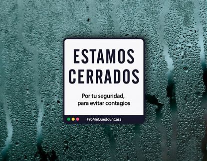  Comprar vinilo decorativo ESTAMOS CERRADOS POR TU SEGURIDAD, PARA EVITAR CONTAGIOS - coronavirus 06897