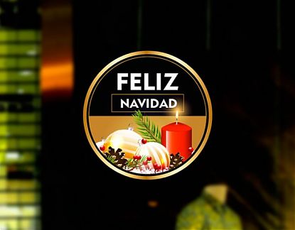  Decoración de navidad con adhesivos de vinilo impresos a todo color 06136