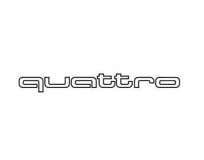  Vinilo Adhesivo Audi Quattro - Envíos a Toda España - Vinilo de Corte con Ajuste Perfecto para Automóviles 07471