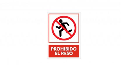 Vinilo Adhesivo de Prohibición de Paso: Comunicación Directa y Efectiva 09340
