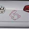  Pegatina decoración coches Volkswagen Rabbit 04235
