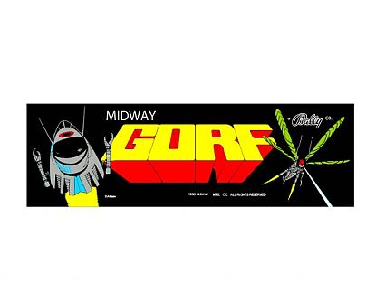  Vinilo Arcade Gorf Personalizado – Para Bartop y Máquinas Arcade, Impresión Profesional HD y Compatible con Retroiluminación LED 03300