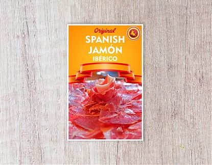  JAMÓN IBÉRICO - Vinilos para bares, restaurantes y cafeterías - Vinilos pared para bar de tapas - Vinilo Decorativo para bar 07773