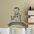  Vinilo decorativo para barberías tanto para paredes como cristales 06078