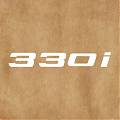  Letras Adhesivas BMW 330i · Adhesivo para Maletero o Lateral · Hecho a Medida · Apto para Exterior 09088