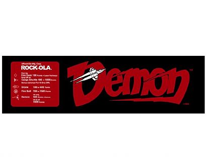  Gráficas Vídeo Juegos Marquesina Demon vinilos para maquina arcade, vinilos recreativa, vinilos bartop comprar