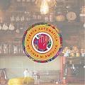  Vinilo Adhesivo Circular para Puertas Automáticas – Señalización Clara y Profesional 09404