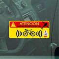  Pegatinas de advertencia de seguimiento GPS para bicicleta - señal de seguridad de prevención de robo para bicicletas 08191
