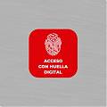  Vinilo Adhesivo 'ACCESO CON HUELLA DIGITAL' - Señalización Profesional y Moderna | Fácil Instalación y Alta Visibilidad 09785