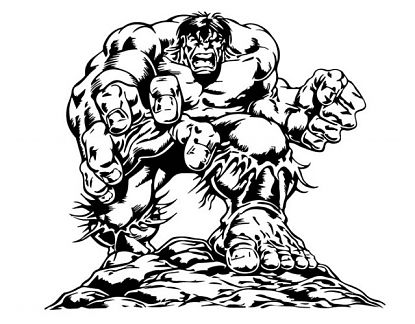  Vinilo adhesivo del superhéroe Hulk 05121