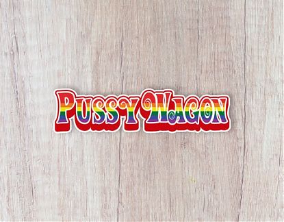  Pegatina impresa sobre vinilo PUSSYWAGON LGBTI - Selcción de vinilos decorativos LGBTI 07850