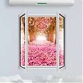  Vinilo ventanas abiertas con paisajes de ensueño 04482