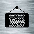 TAKE AWAY (para llevar) - Vinilos, adhesivos, rótulos, carteles para negocios de hostelería y restauración 07399