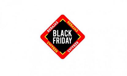  Vinilo adhesivo en forma de rombo BLACK FRIDAY – Alta visibilidad en escaparates 09811